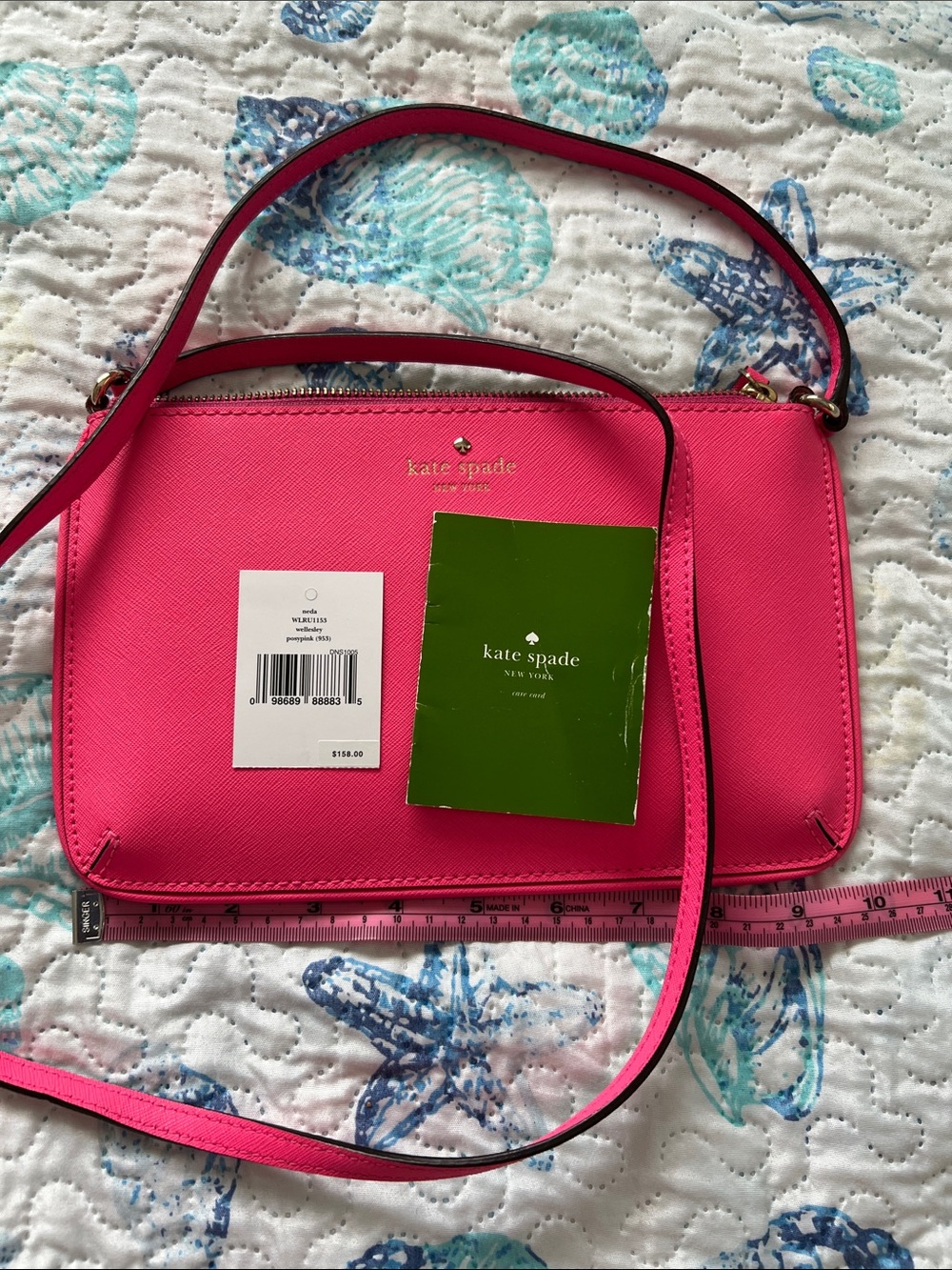 kate spade Bright Pink Crossbody Bag Wellesley posey pink